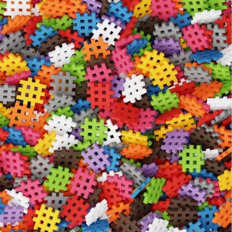 Konstruktionsbausteine Marioinex Mini Waffle 200 Stück – Kunststoff-Baukastensystem zum Zusammenstecken