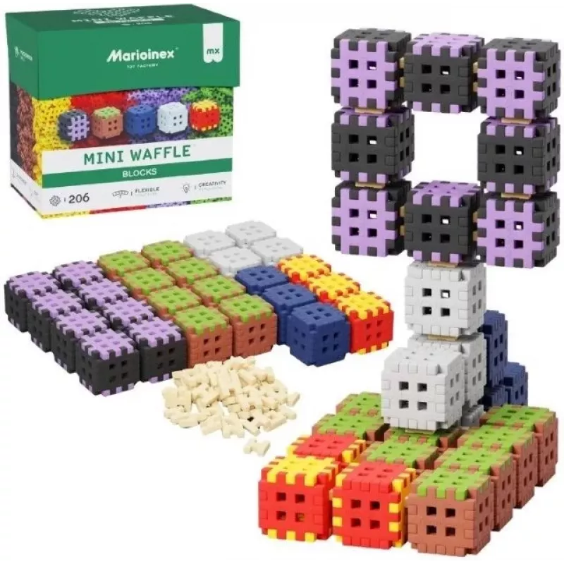 Bauklötze Marioinex Mini Waffle 206 Stück — Kinder-Bauset