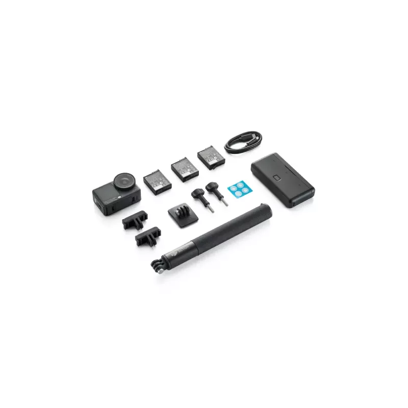 Action-Kamera DJI Osmo Action 6 Adventure Combo — 38 MP, 4K Ultra HD, 1/1,1-Zoll-CMOS, 155° Sichtfeld, 2-facher Digitalzoom