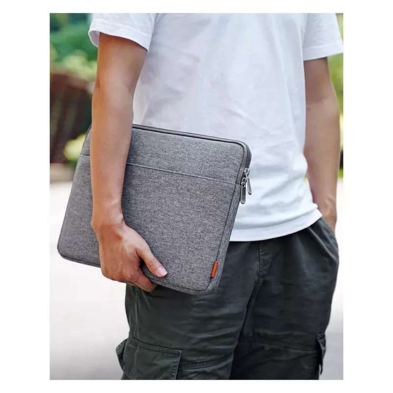 Schutzhülle case Inateck LB01005 für 35,6 cm (14 Zoll) Laptops, grau, einfarbige Oberfläche