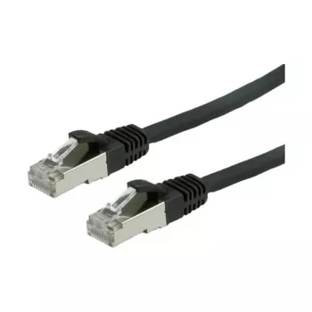 VALUE Patchkabel Cat.6 Klasse E S/FTP PiMF LSOH schwarz 10m
