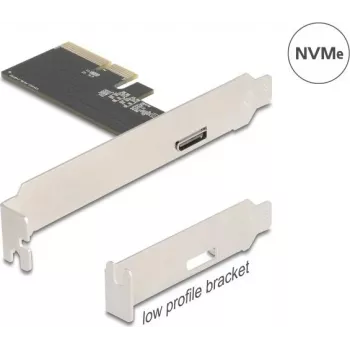 DELOCK PCI Express x4 auf 1x externer OCuLink (SFF-8612) Adapterkarte, Low-Profile