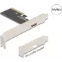DELOCK PCI Express x4 auf 1x externer OCuLink (SFF-8612) Adapterkarte, Low-Profile