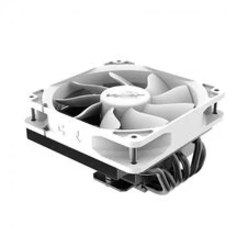 CPU-Kühler Akasa VIPER H6L weiß – flacher Luftkühler, einzelner Lüfter, Tower-Kühlkörper