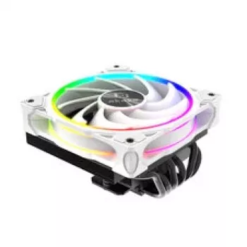 CPU-Kühler Akasa SOHO H6L RGB weiß – Low-Profile-Kühlkörper mit RGB-Lüfter, kompatibel mit Mini-ITX-Kompaktsystemen
