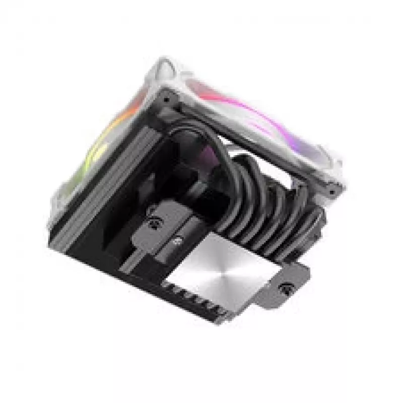 CPU-Kühler Akasa SOHO H6L RGB weiß – Low-Profile-Kühlkörper mit RGB-Lüfter, kompatibel mit Mini-ITX-Kompaktsystemen