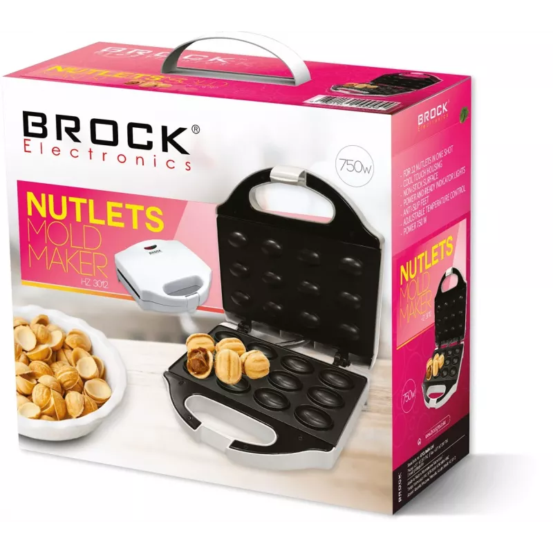 Cookie Maker Brock Electronics HZ 3012 12 Kekse 750 W Weiß