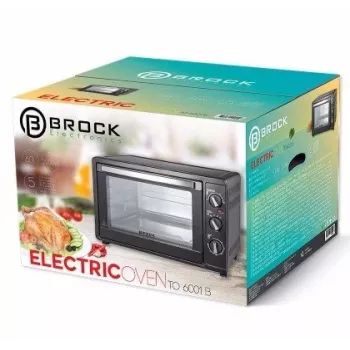 Mini-Backofen Brock Electronics TO 6001 B – 60 l, 2200 W, schwarz