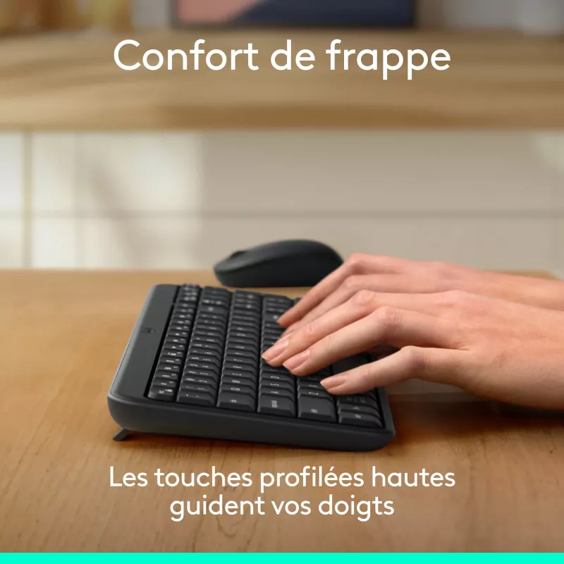 Logitech MK250 - Tastatur-Maus-Set - Kabellos