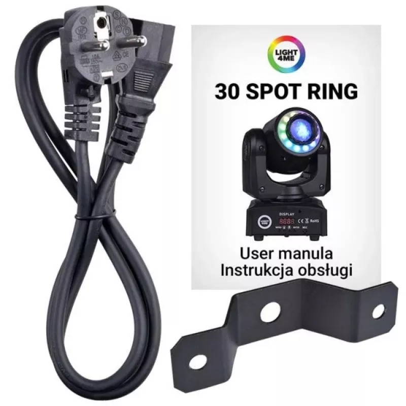 LIGHT4ME 30 SPOT RING - Moving-Head LED-Scheinwerfer, 30 W