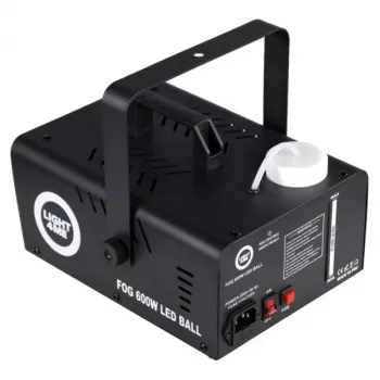 LIGHT4ME FOG 600W LED BALL - Nebelmaschine, Nebelbeleuchtungseffekt/Disco-Kugel, kabellose Fernbedienung