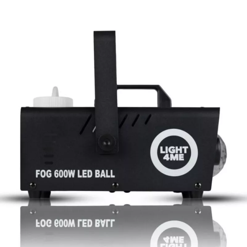 LIGHT4ME FOG 600W LED BALL - Nebelmaschine, Nebelbeleuchtungseffekt/Disco-Kugel, kabellose Fernbedienung