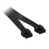Corsair Premium-Sleeved 2x 8-Pin auf 12V-2x6-Kabel, für Typ-5-Netzteil – schwarz