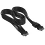 Corsair Premium-Sleeved 12V-2x6 to 12V-2x6-Cable, Universal - schwarz