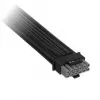 Corsair Premium-Sleeved 12V-2x6 to 12V-2x6-Cable, Universal - schwarz