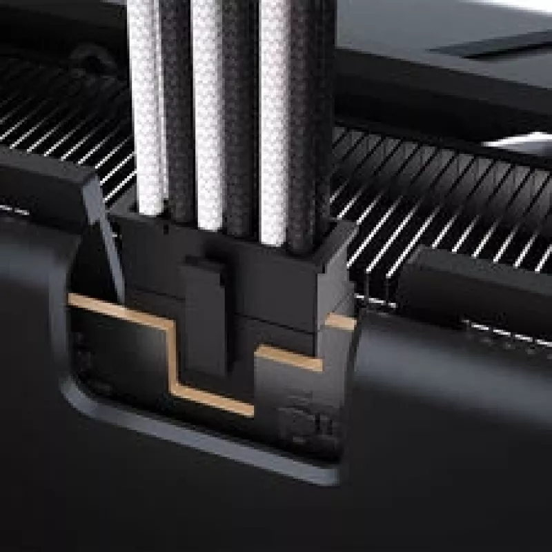Corsair Premium-Sleeved 12V-2x6 to 12V-2x6-Cable, Universal - schwarz/Weiß