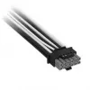 Corsair Premium-Sleeved 12V-2x6 to 12V-2x6-Cable, Universal - schwarz/Weiß