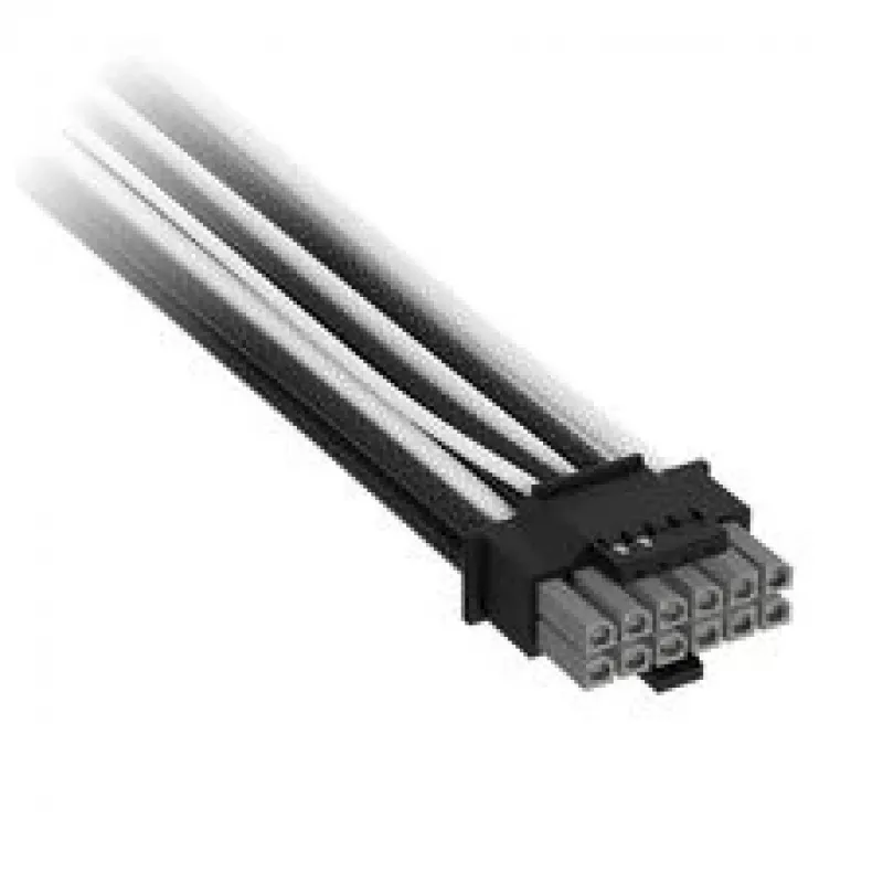 Corsair Premium-Sleeved 12V-2x6 to 12V-2x6-Cable, Universal - schwarz/Weiß