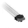 Corsair Premium-Sleeved 12V-2x6 auf 2x 6+2-Pin-PCIe-Kabel, Universal - Weiß