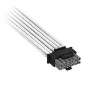 Corsair Premium-Sleeved 12V-2x6 auf 2x 6+2-Pin-PCIe-Kabel, Universal - Weiß