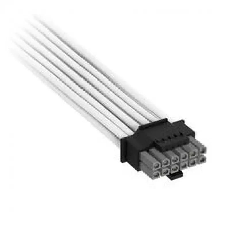 Corsair Premium-Sleeved 12V-2x6 auf 2x 6+2-Pin-PCIe-Kabel, Universal - Weiß
