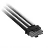 Corsair Premium-Sleeved 12V-2x6 auf 2x 6+2-Pin-PCIe-Kabel, Universal – Schwarz/Weiß