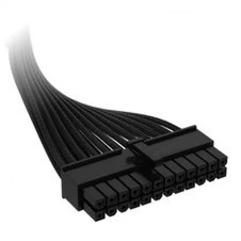 Corsair Premium-Sleeved 24-Pin-ATX-Kabel, Gen 5, für Typ-5-Netzteil – schwarz