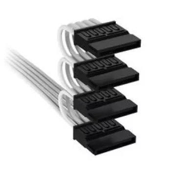 Corsair Premium-Sleeved 4x SATA-Stromkabel, für Typ-5-Netzteil - Weiß
