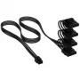 Corsair Premium-Sleeved 4x 4-Pin-Molex-Cable, für Type-5-Netzteil – schwarz