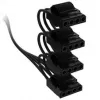Corsair Premium-Sleeved 4x 4-Pin-Molex-Cable, für Type-5-Netzteil – schwarz