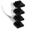 Corsair Premium gesleevtes 4x 4-Pin-Molex-Kabel, für Typ-5-Netzteil – Weiß