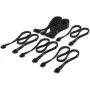 Corsair Kabelset, Typ 4, DC Kabel Starter Kit, einzeln gesleevt - Schwarz