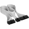 Corsair Kabelset, Typ 4, DC Kabel Pro Kit, einzeln gesleevt – Weiß