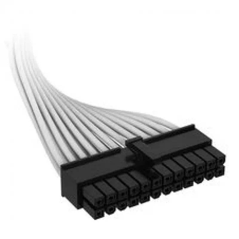 Corsair-Kabel, Typ 4, ATX-Motherboard-Stromanschluss, 24-polig, 610 mm, einzeln gesleevt – Weiß