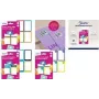AVERY Papier-Buchetiketten SCHOOL8G — permanent haftend, abgerundete Ecken, farbiger Rahmen, handbeschreibar