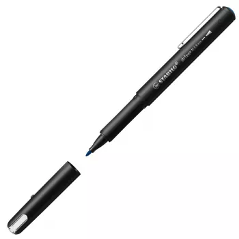 Fineliner-Stift Stabilo dr!ver Medium (0,8 mm) – Blaue Tinte, schwarzer Schaft