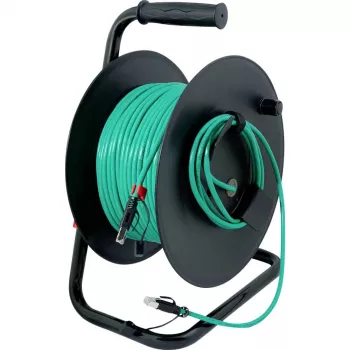 Logilink-Netzwerkkabeltrommel Grün CAT 6A S/FTP, 80 m | CQ3080S