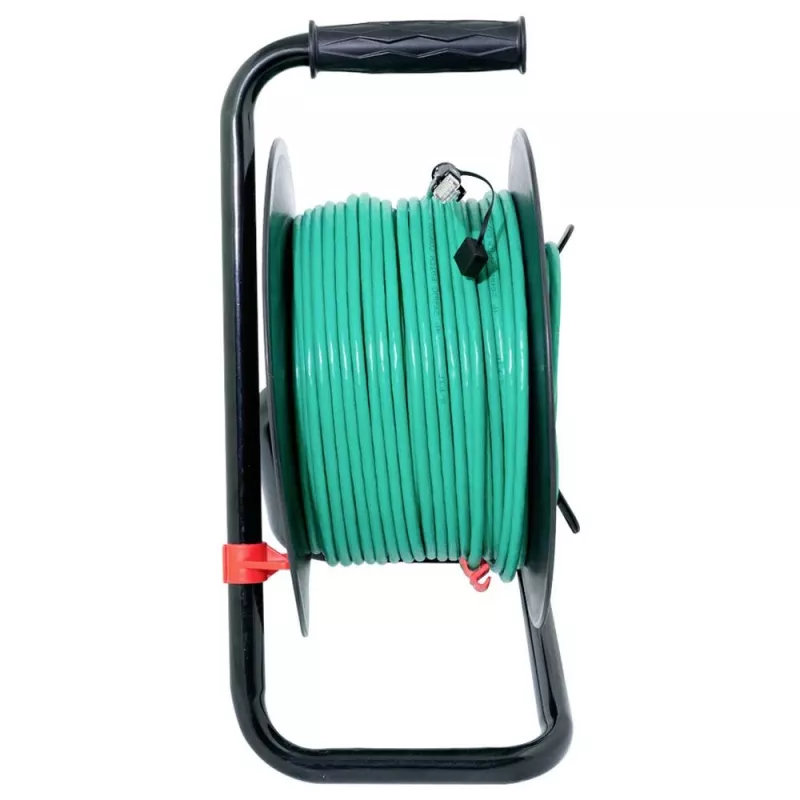 Logilink-Netzwerkkabeltrommel Grün CAT 6A S/FTP, 80 m | CQ3080S