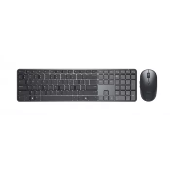 Dell Pro 7 Slim KM726 | Tastatur- und Maus-Set | Kabellos | Maus inklusive | Batterien inklusive | Litauisch | Kabellose Verbindung | Schwarz
