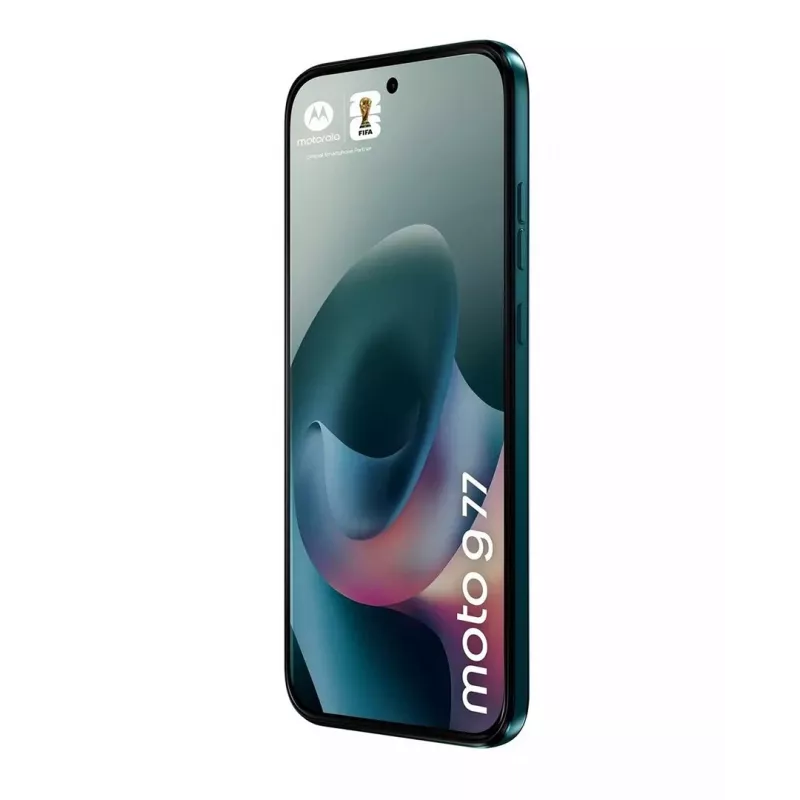 Smartphone Motorola G77 5G 12/256GB Shaded Spruce — 6,78 Zoll 120 Hz pOLED, Dimensity 6400, 108+8 MP, NFC, IP64