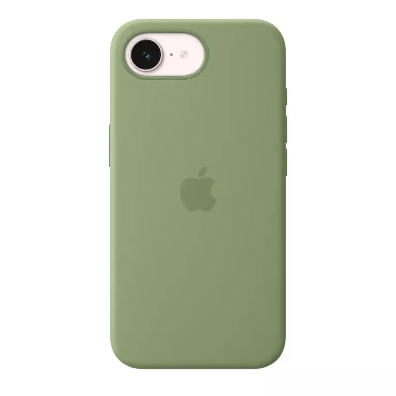 Schutzhülle aus Silikon mit MagSafe für Apple iPhone 17e — Light Moss, passend für 15,5 cm (6,1 Zoll) Bildschirme