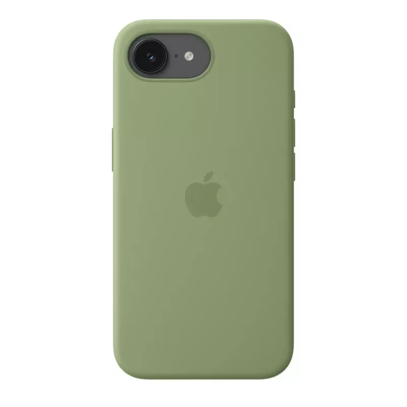 Schutzhülle aus Silikon mit MagSafe für Apple iPhone 17e — Light Moss, passend für 15,5 cm (6,1 Zoll) Bildschirme