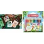 Dreikantbuntstifte Stabilo Trio Thick Animal Vibes 12er-Pack, 4,2 mm Mine, lackiertes Holz