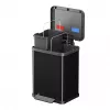 Mülleimer Hailo Öko duo plus M 18 L Rechteckig Stahl Schwarz