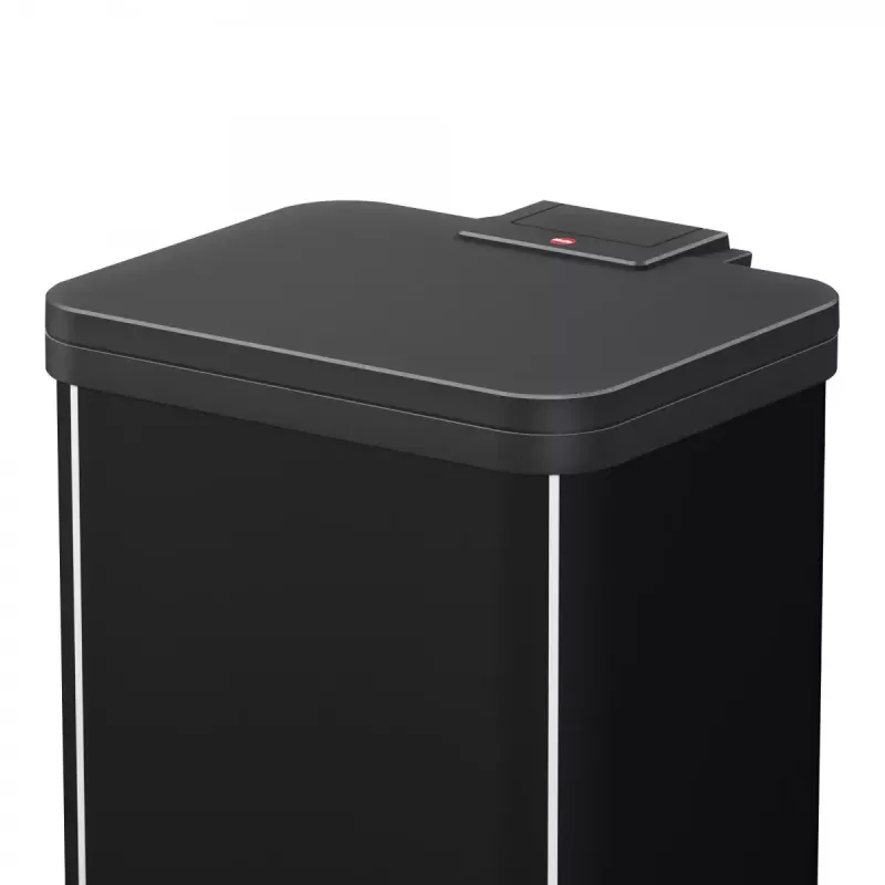 Mülleimer Hailo Öko duo plus M 18 L Rechteckig Stahl Schwarz