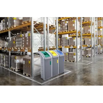 Abfalleimer Hailo ProfiLine WSB Design Plus XXXL — rechteckig ABS grau, Breite 500 mm, Tiefe 470 mm, Höhe 110 mm