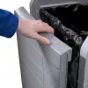 Abfalleimer Hailo ProfiLine WSB Design Plus XXXL — rechteckig ABS grau, Breite 500 mm, Tiefe 470 mm, Höhe 110 mm