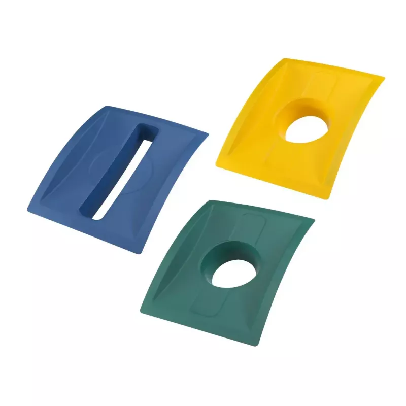Abfalleimer Hailo ProfiLine WSB Design Plus XXXL — rechteckig ABS grau, Breite 500 mm, Tiefe 470 mm, Höhe 110 mm
