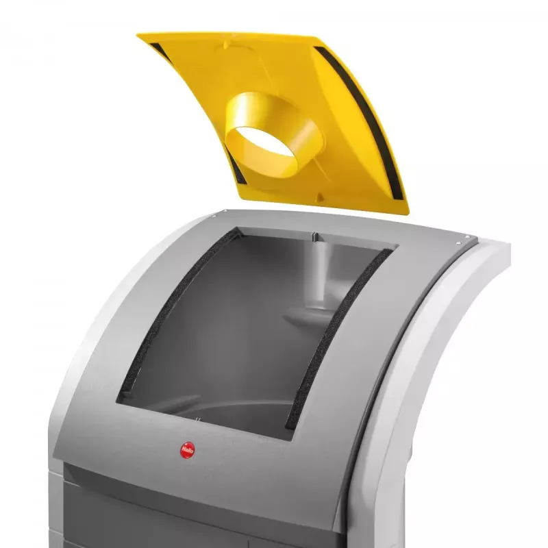 Abfalleimer Hailo ProfiLine WSB Design Plus XXXL — rechteckig ABS grau, Breite 500 mm, Tiefe 470 mm, Höhe 110 mm