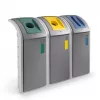 Abfalleimer Hailo ProfiLine WSB Design Plus XXXL — rechteckig ABS grau, Breite 500 mm, Tiefe 470 mm, Höhe 110 mm